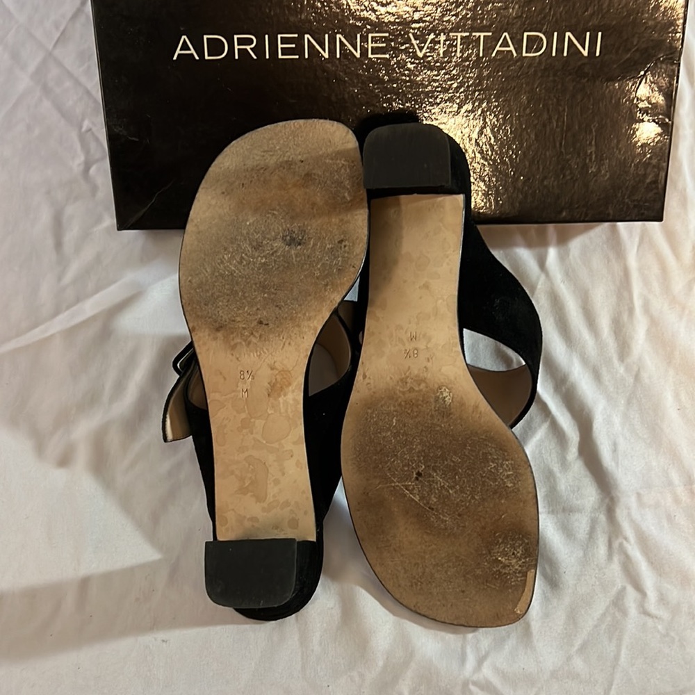 Adrienne Vittadini Black Y2K Heeled Black Sandal in Size 8 1/2 - Picture 5 of 7